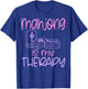Mahjong Player Funny Is My Therapy Chinese T-Shirt - T-Shirt | Royal