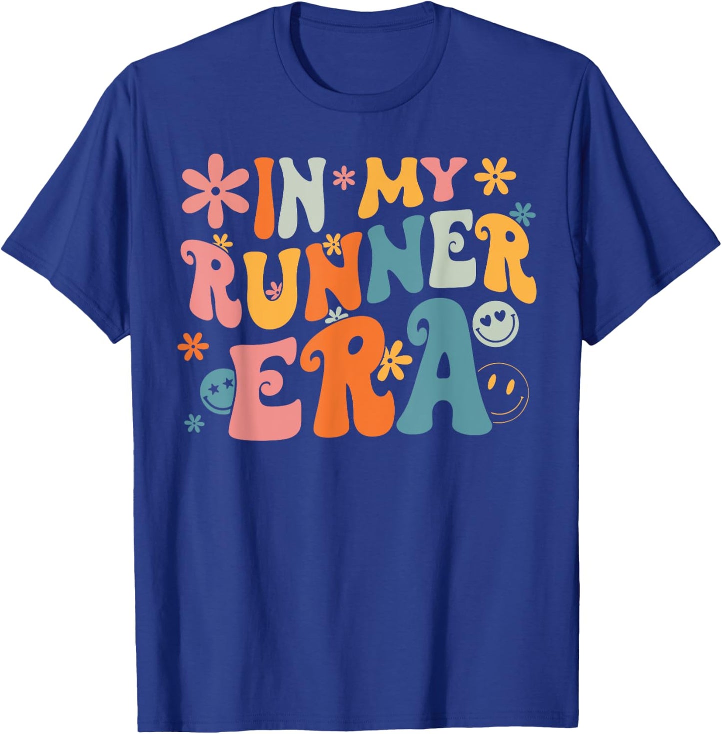 In My Runner Era Groovy Retro Women Running Lover Runner T-Shirt - T-Shirt | Royal