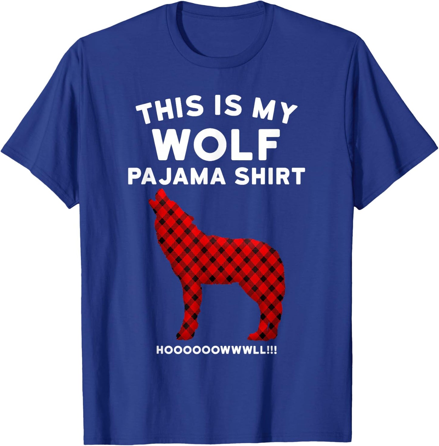 Wolf Pajama Shirt - Cute Christmas Gift Wolf Lovers T-Shirt - T-Shirt | Royal