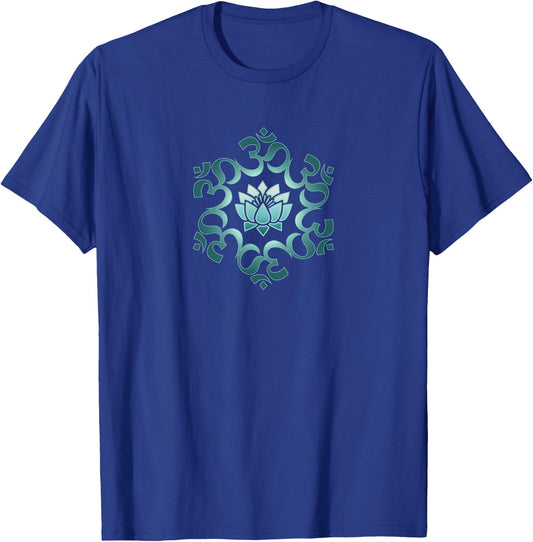 Om, mantra, symbol, mandala, lotus flower, Buddhism, yoga T-Shirt - T-Shirt | Royal
