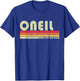 ONEIL Surname Funny Retro Vintage 80s 90s Gifts Men Women T-Shirt - T-Shirt | Royal