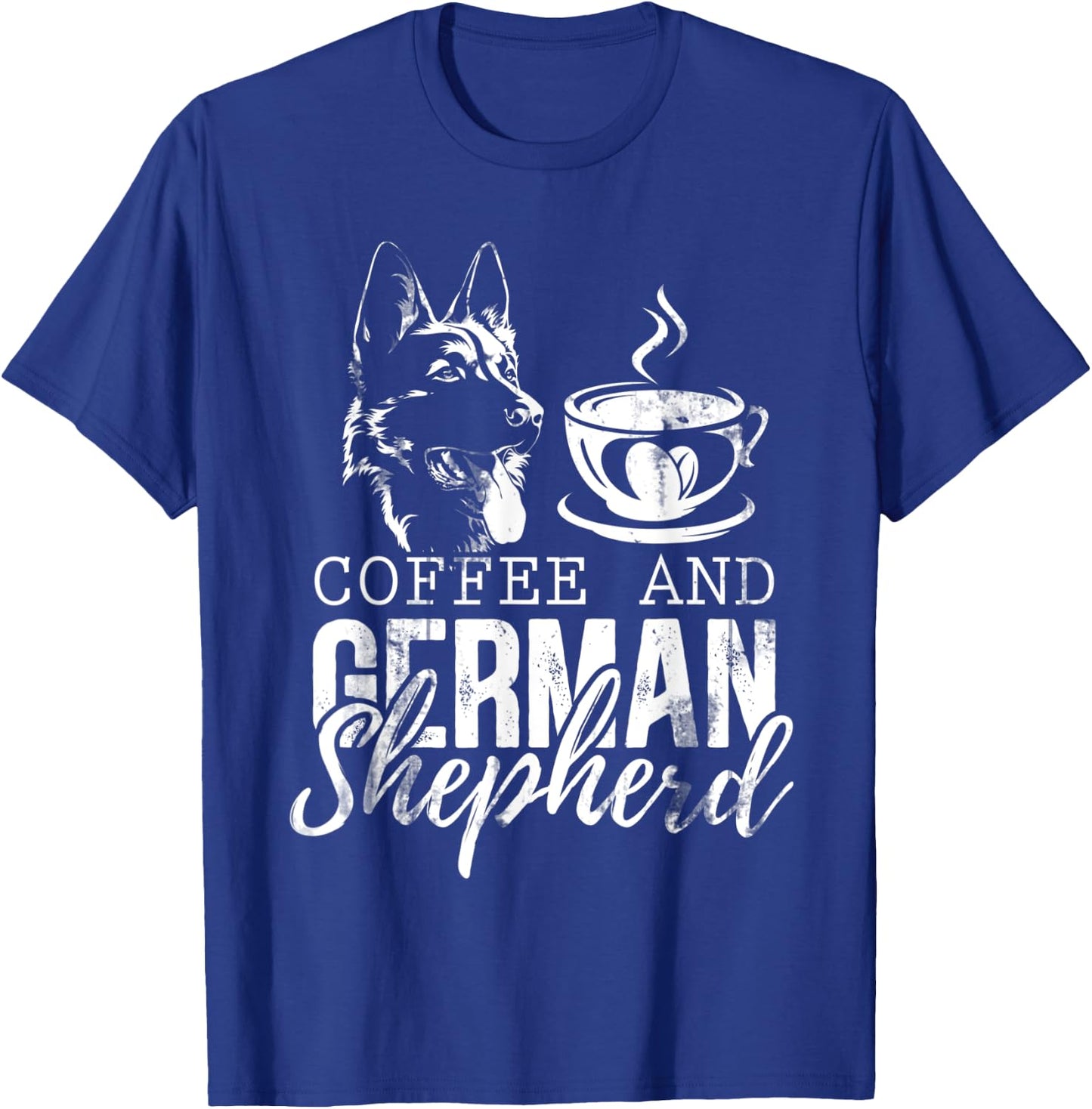 Barista Coffee Lover German Shepherd T-Shirt - T-Shirt | Royal