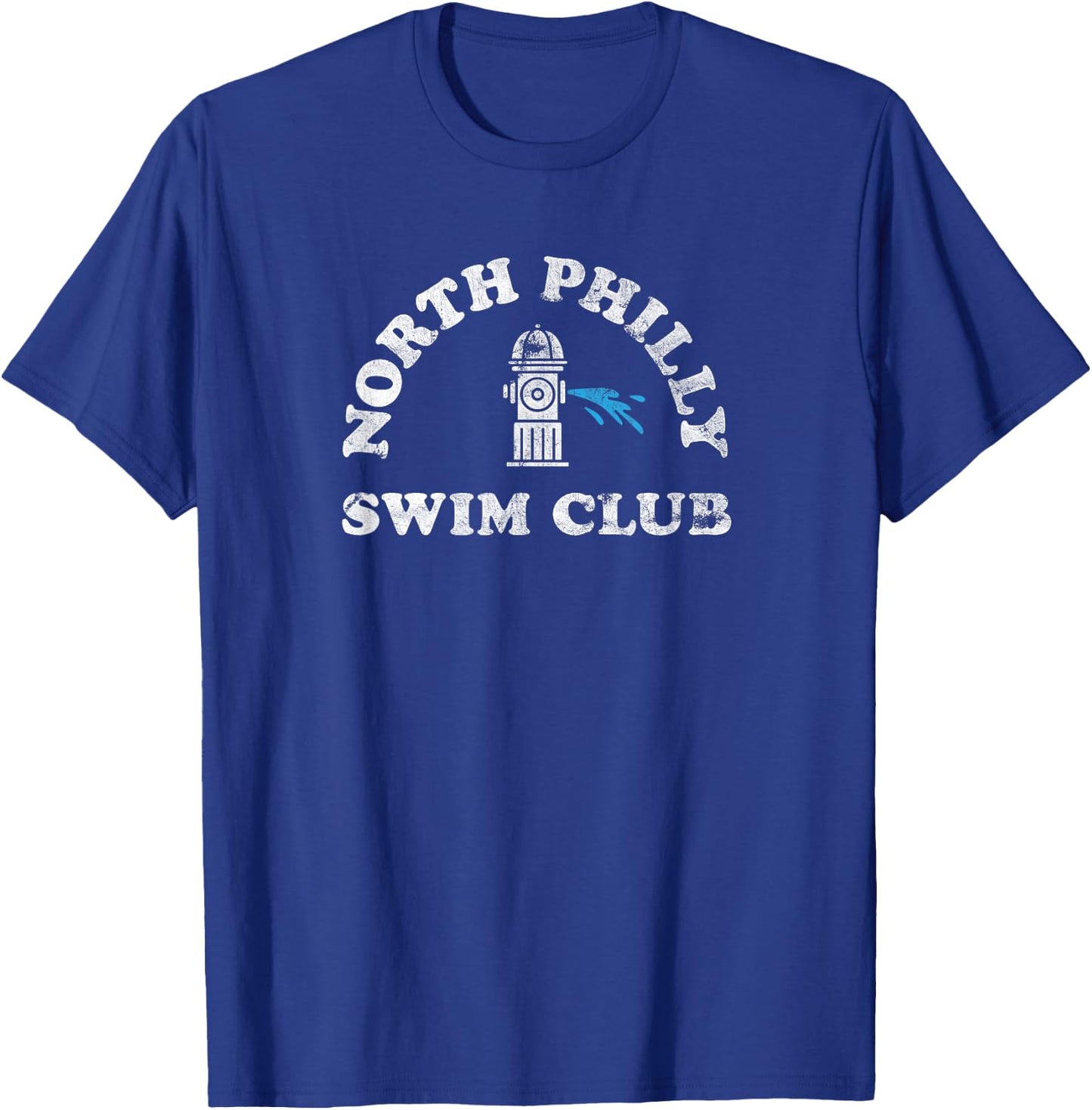North Philly Swim Club Funny Philadelphia Hood Urban 215 T-Shirt - T-Shirt | Royal