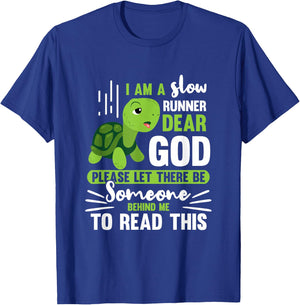 Im A Slow Runner Turtle Running Team T-Shirt - T-Shirt | Royal