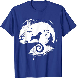 Rottweiler Halloween Costume Moon Silhouette Creepy T-Shirt - T-Shirt | Royal