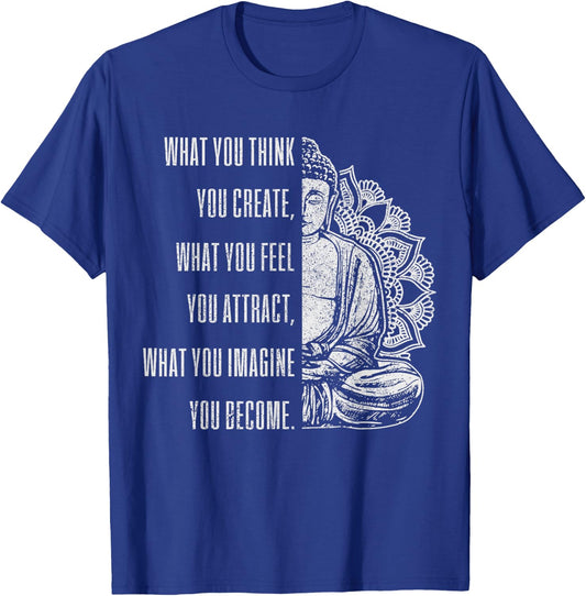 Buddha Spiritual Saying Mandala Buddhism Yoga Gift T-Shirt - T-Shirt | Royal