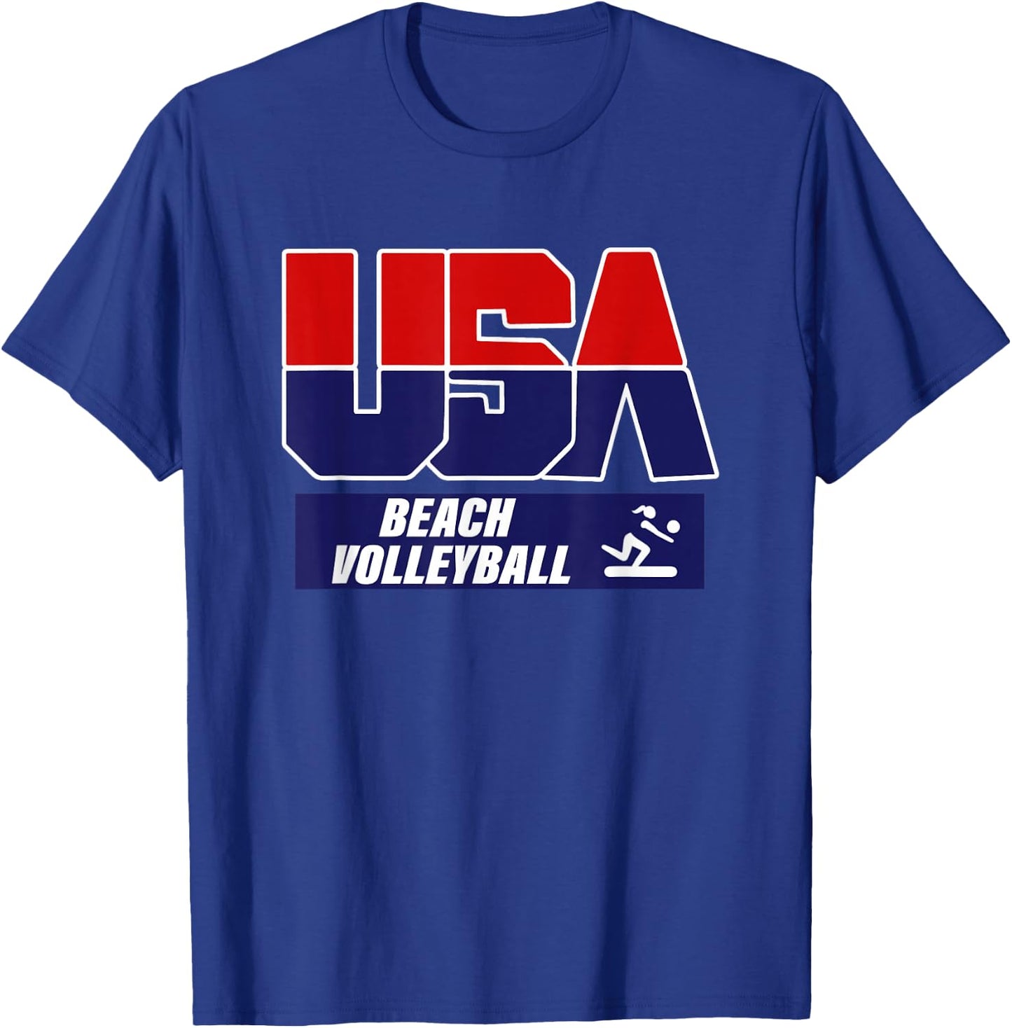 Beach Volleyball 2021 USA T-Shirt - T-Shirt | Royal