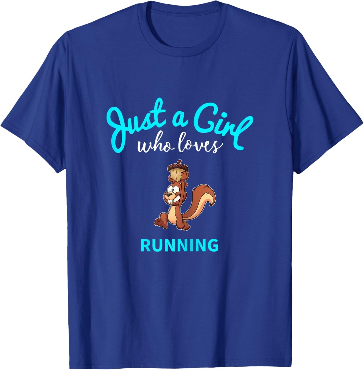 Running Jersey for Girls | Kids Running T-Shirt - T-Shirt | Royal
