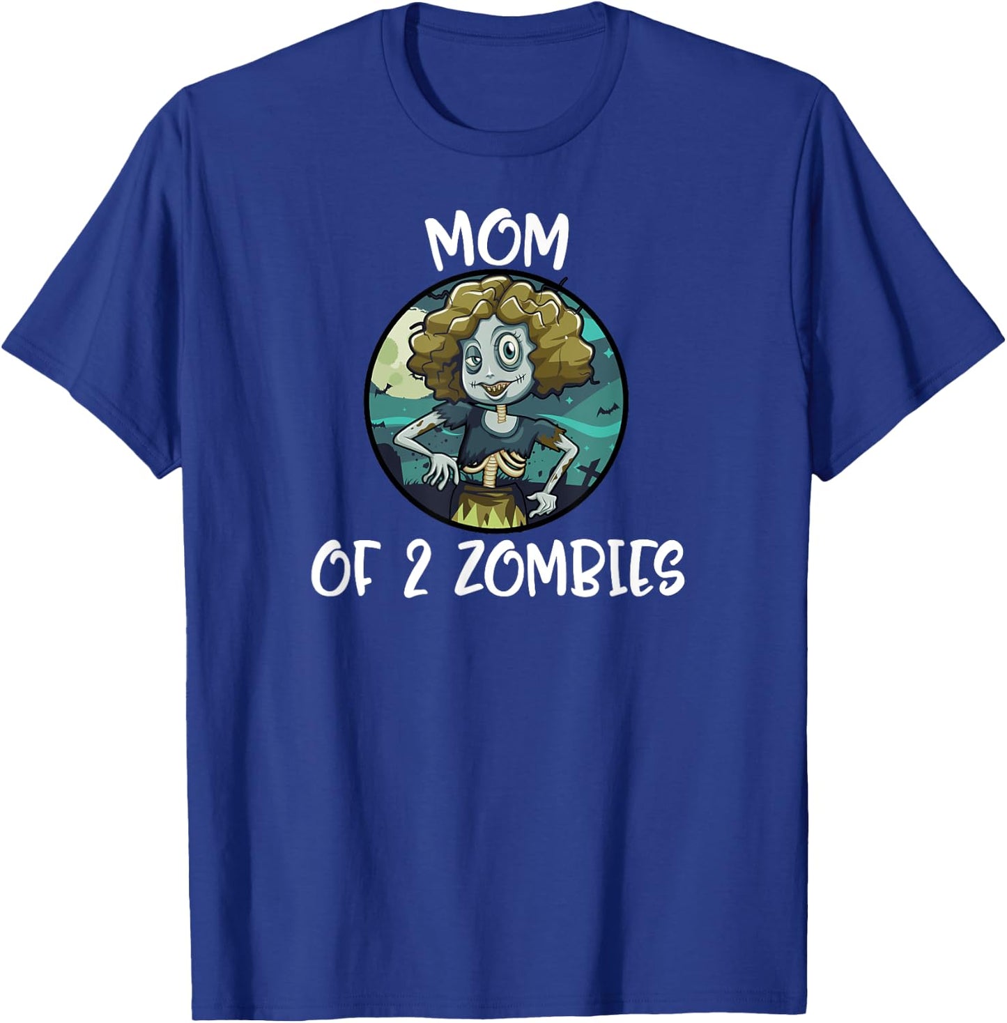 Mother's Day Mom Of 2 Zombies Women Gift T-Shirt - T-Shirt | Royal