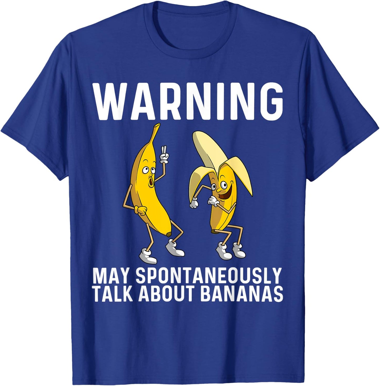 Banana Gift Women Boys Girls Kids Banana Fruit Lover Small T-Shirt - T-Shirt | Royal