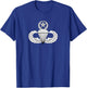 Master Parachute Badge Jump Wings Military Vet Fort Bragg T-Shirt - T-Shirt | Royal