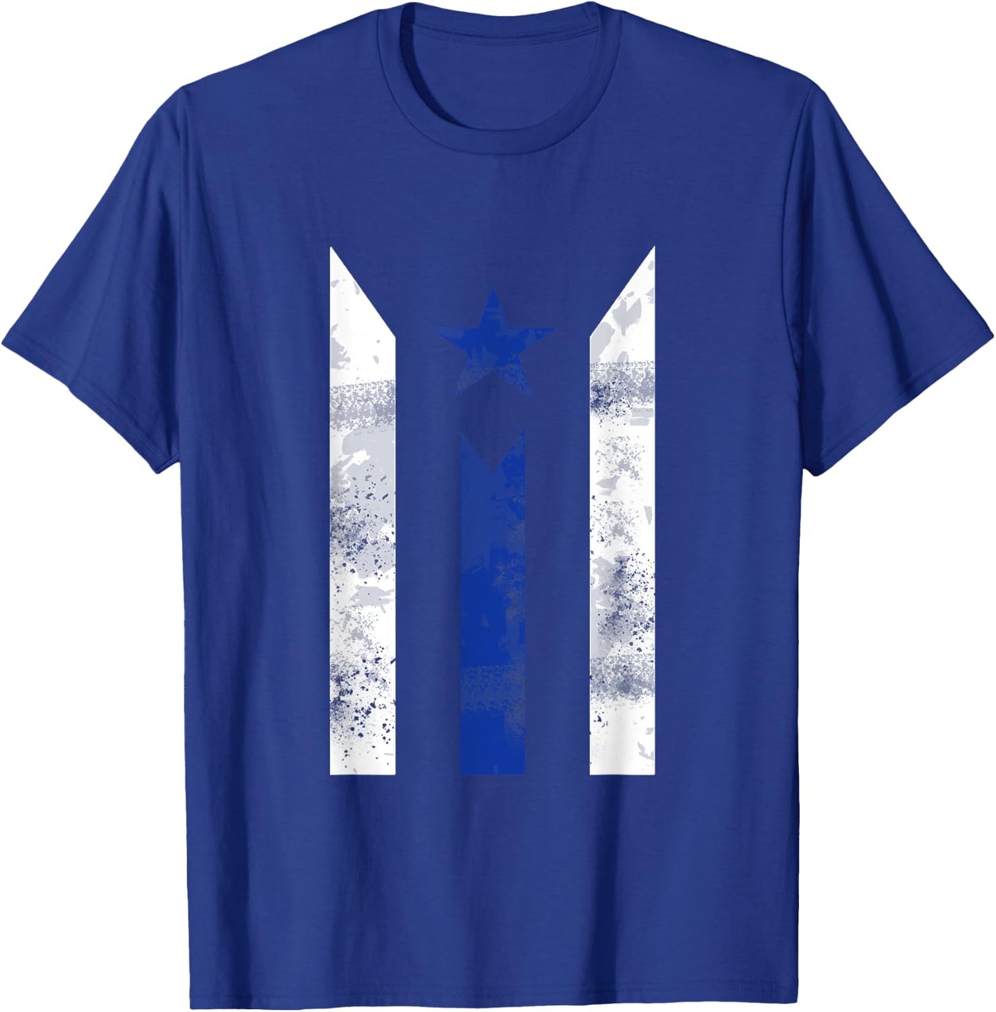Thin Blue Line Puerto Rican Police Puerto Rico Flag Gift T-Shirt - T-Shirt | Royal