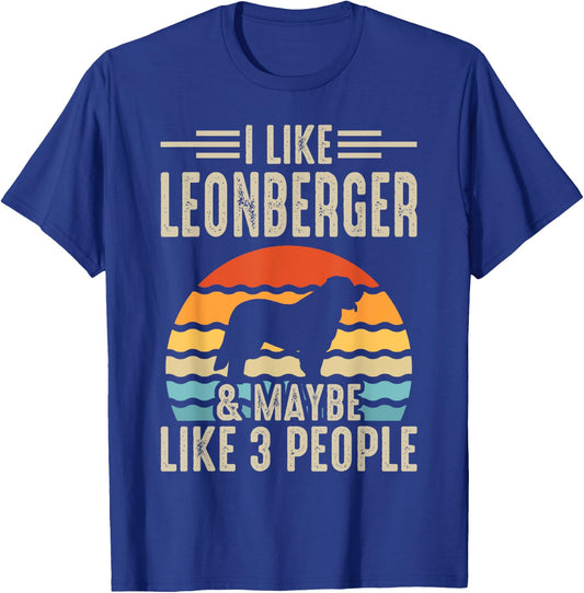 I Like Leonberger & Maybe Like 3 People T-Shirt - T-Shirt | Royal