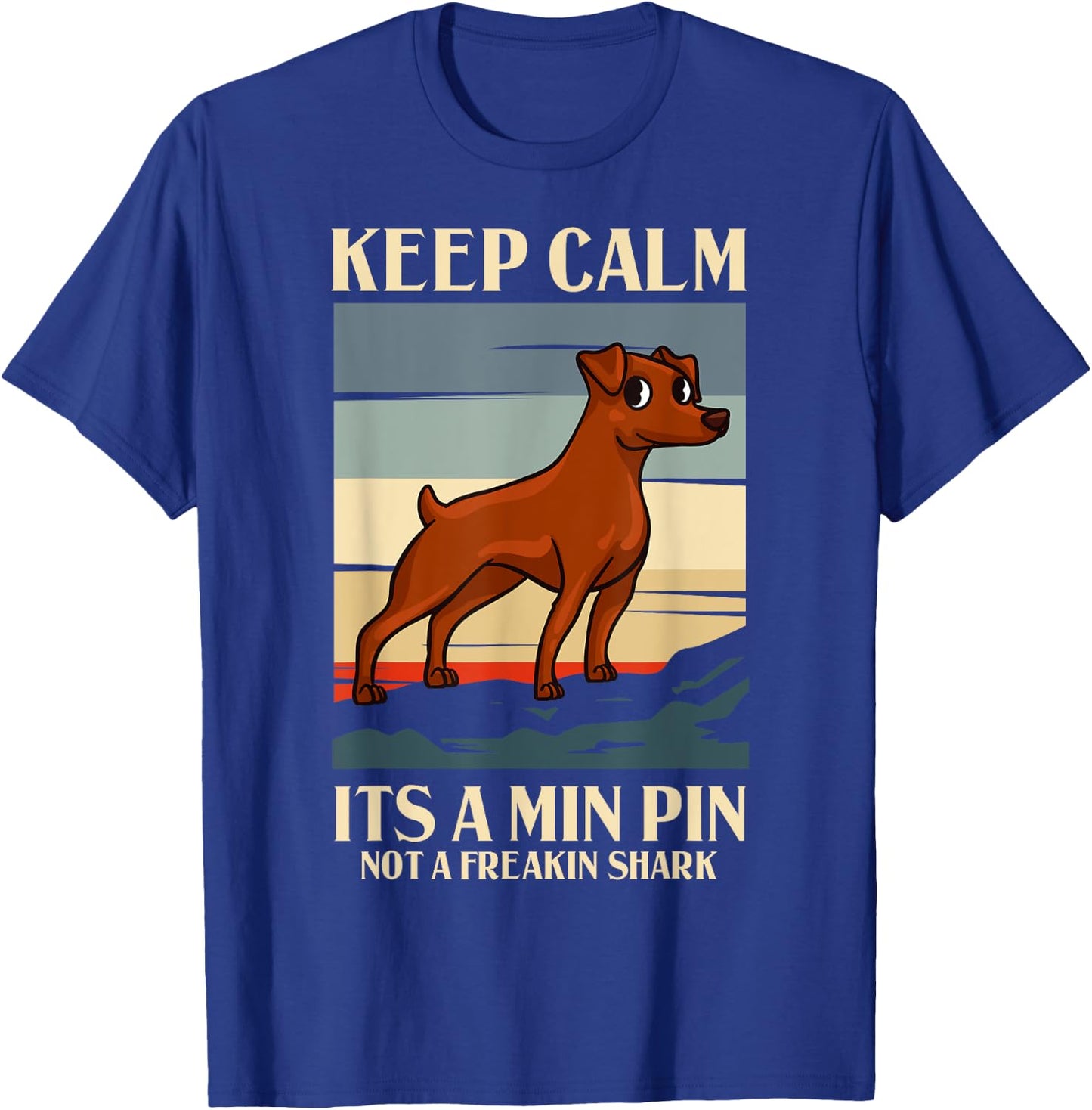 Miniature Pinscher Dog Puppies Owner Lover Women Kids T-Shirt - T-Shirt | Royal