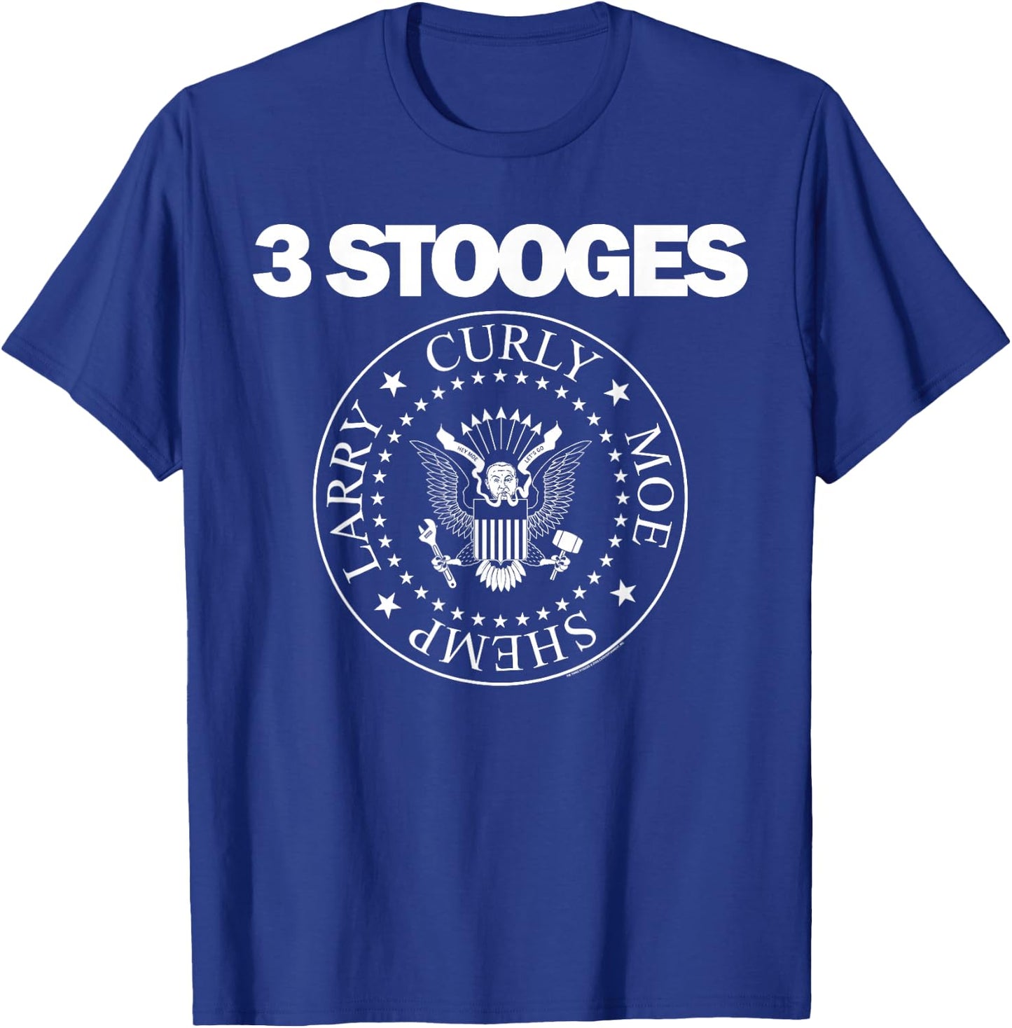 Three Stooges Seal T-Shirt - T-Shirt | Royal