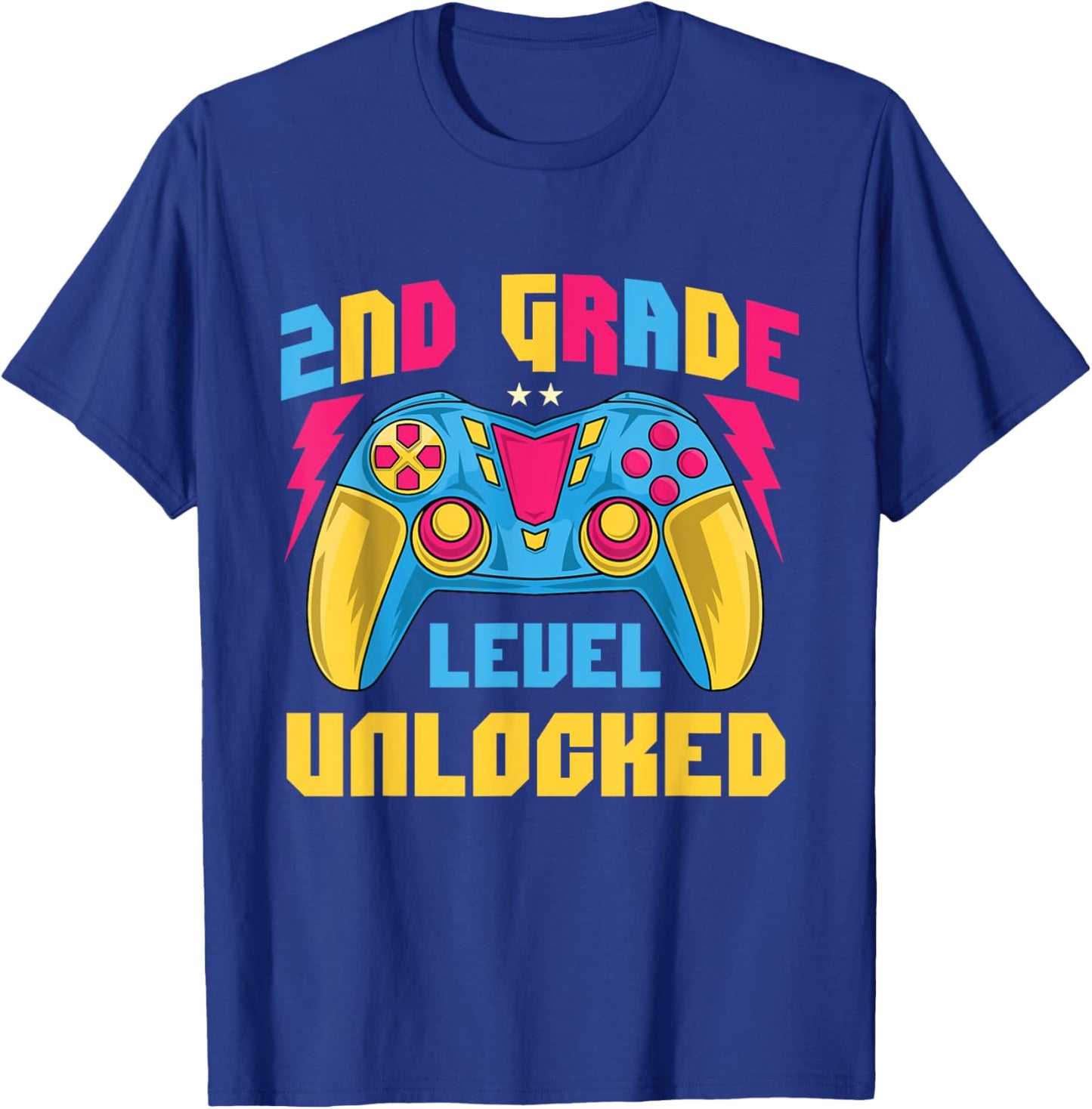 2nd Grade Level Unlocked - Teacher Student School Women Kids T-Shirt - T-Shirt | Royal