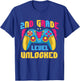 2nd Grade Level Unlocked - Teacher Student School Women Kids T-Shirt - T-Shirt | Royal