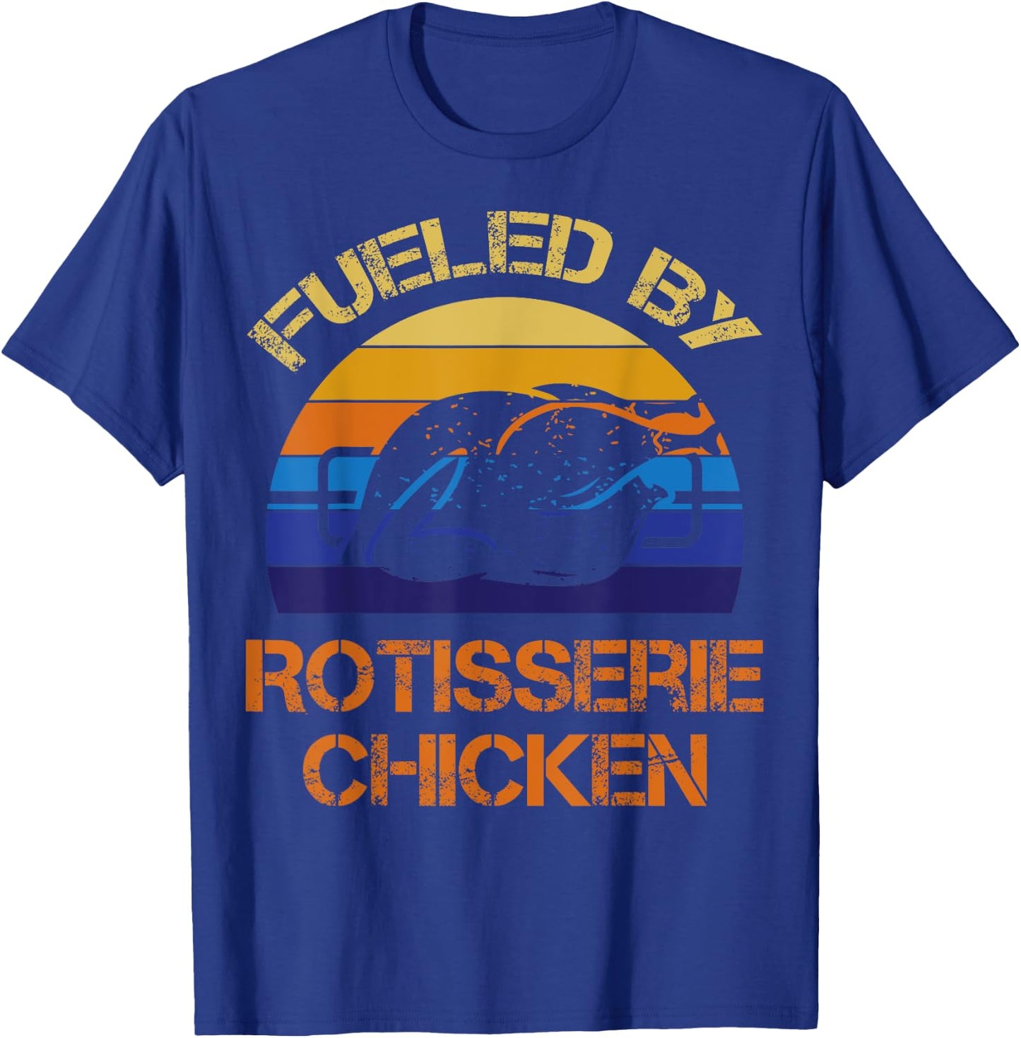 Rotisserie Chicken Vintage Apparel - Chickens Lover Design T-Shirt - T-Shirt | Royal