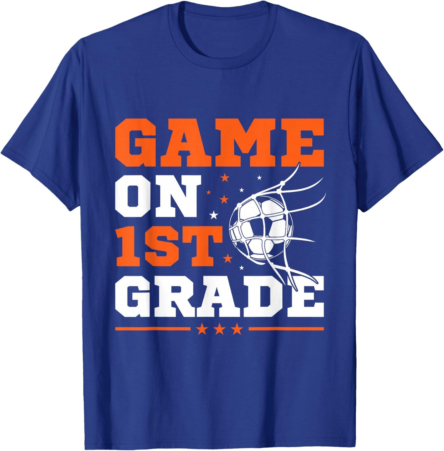 Soccer Game On 1st Grade Back To School Cute Sports Boys T-Shirt - T-Shirt | Royal