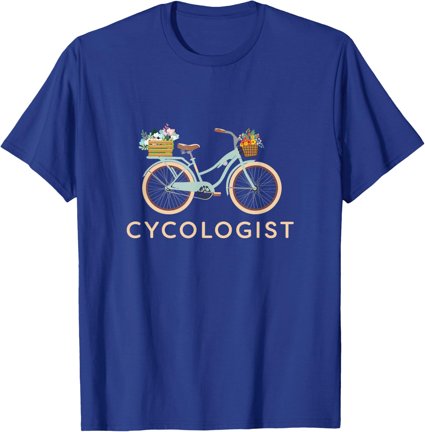 Cycologist Women Bicycle Funny Design - Cyclists Gift T-Shirt - T-Shirt | Royal