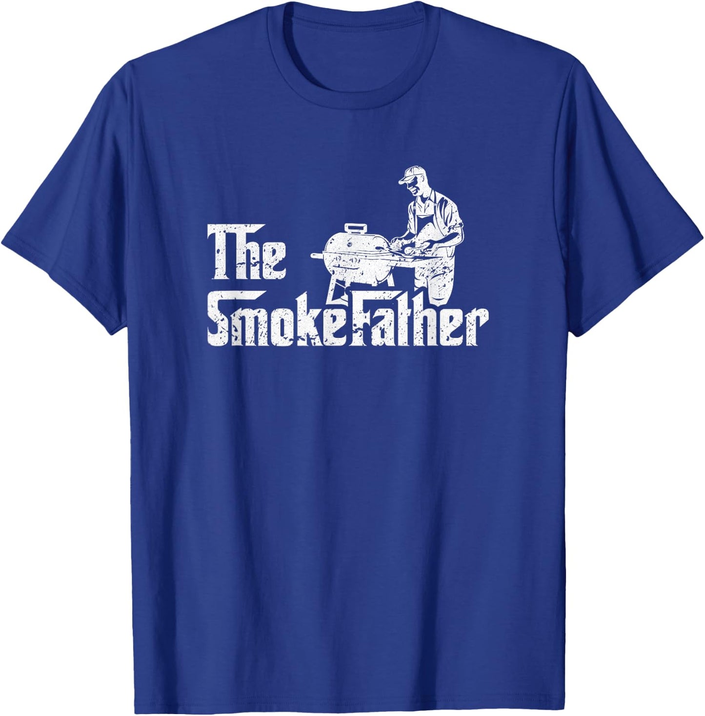 The SmokeFather Fathersday BBQ T-Shirt - T-Shirt | Royal