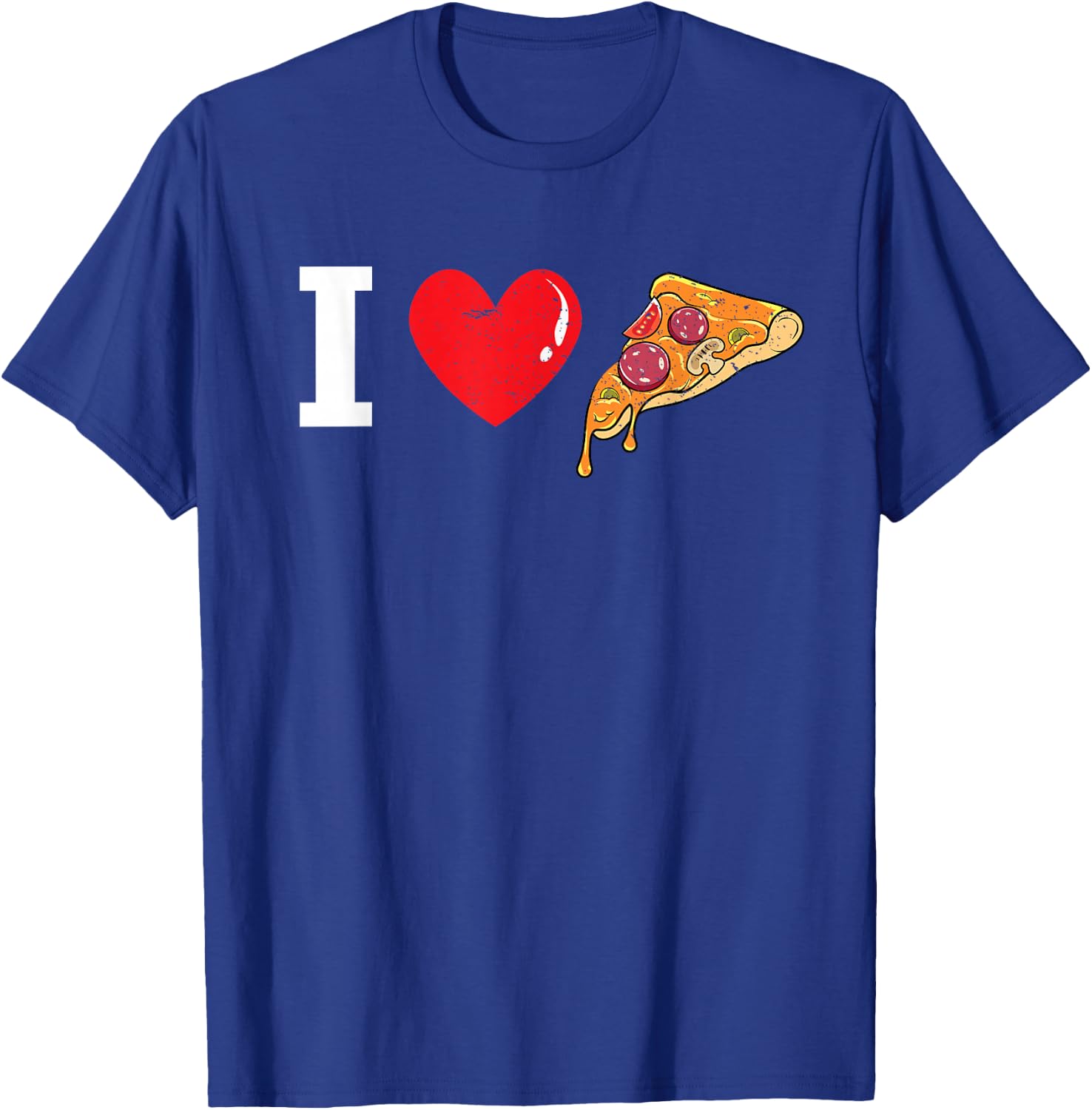 I Heart Pizza I Love Pizza New York Pepperoni Pizza Lover T-Shirt - T-Shirt | Royal