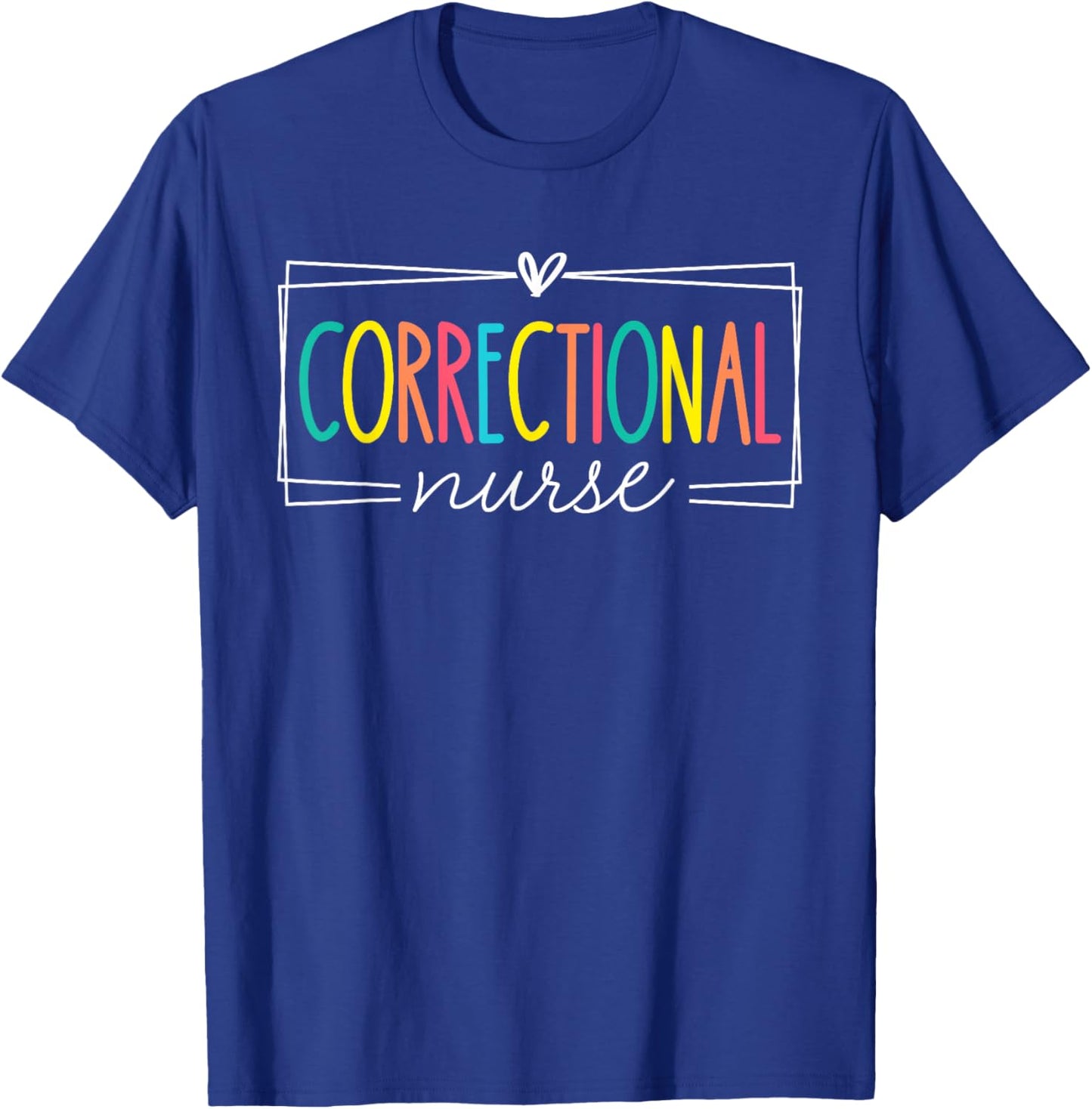 Correctional Nurse RN LPN Medical Nursing Officer Retro T-Shirt - T-Shirt | Royal