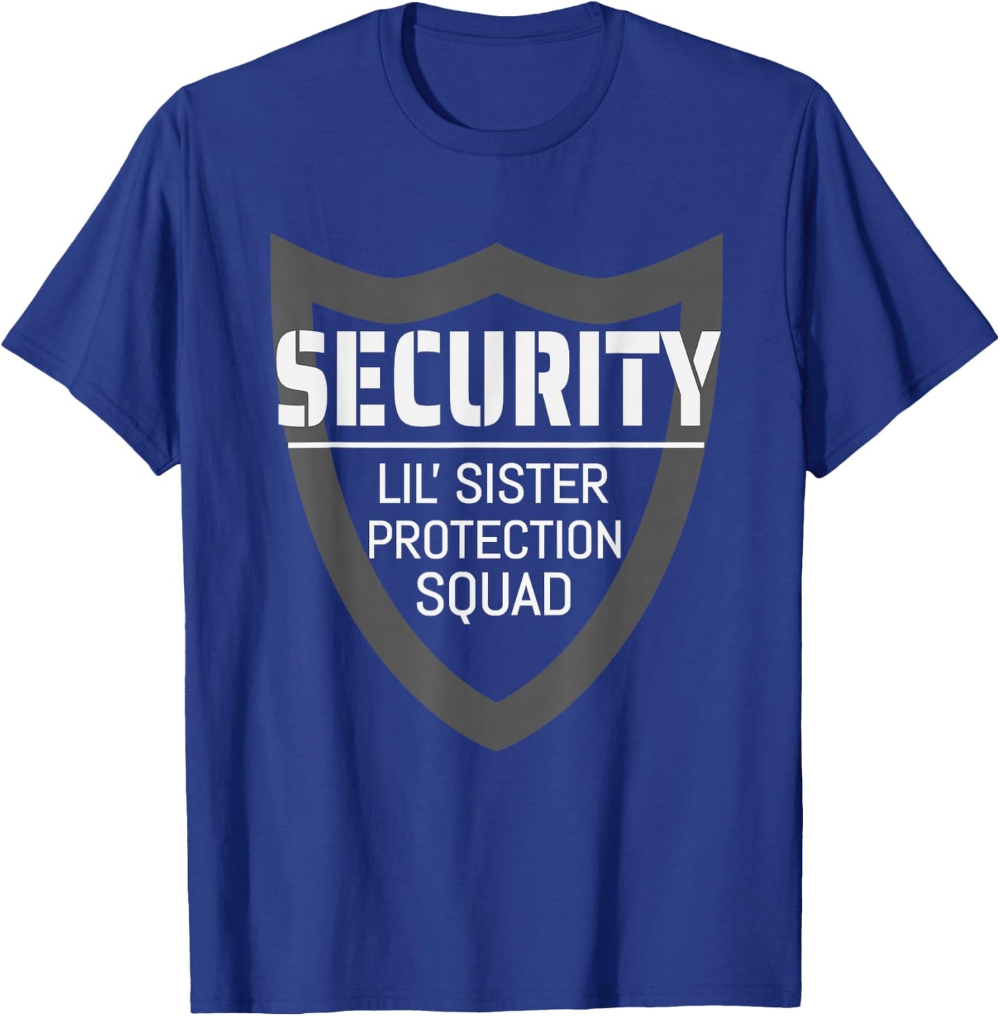 Security Lil' Sister Protection Squad Big Brother Kids T-Shirt - T-Shirt | Royal