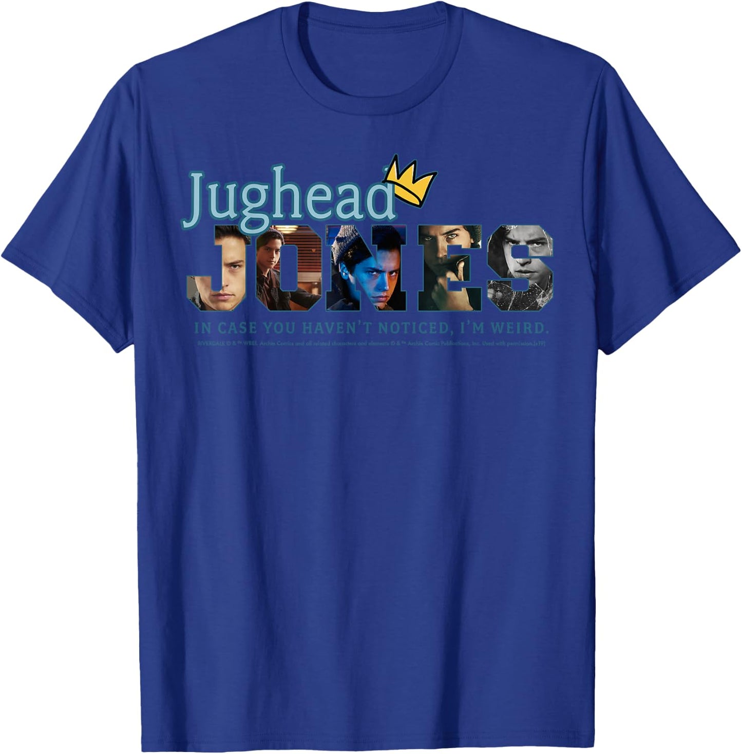 Riverdale Jughead Jones Portrait Text Fill T-Shirt - T-Shirt | Royal