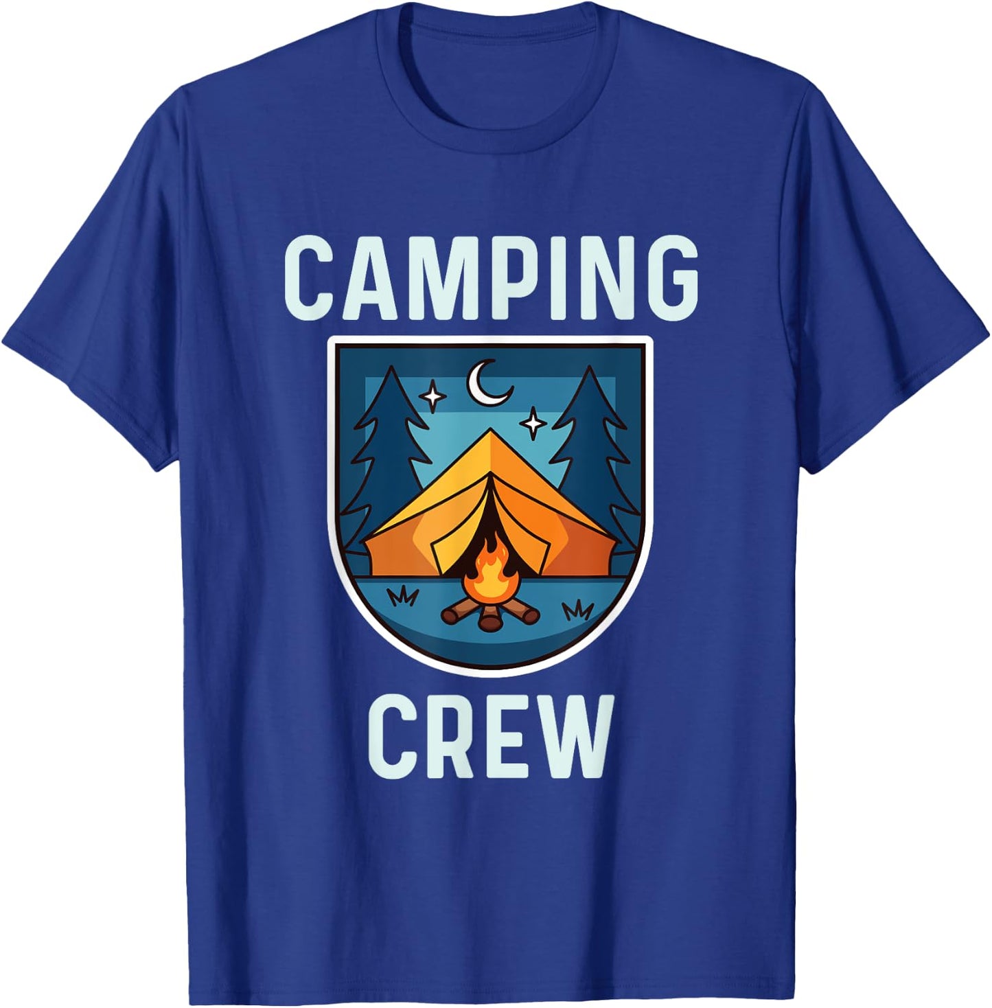 Camping Crew Shirt Family Camping Trip Matching Group Tent T-Shirt - T-Shirt | Royal