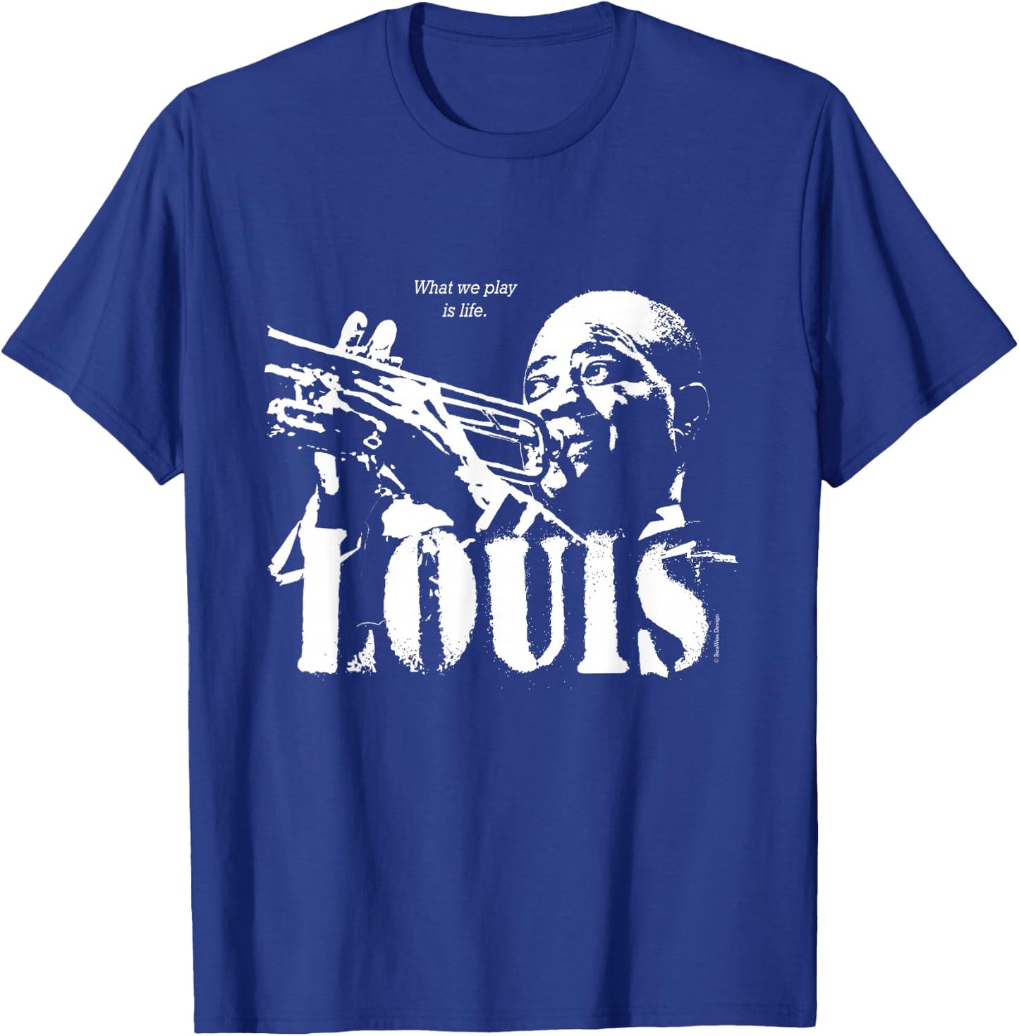 Louis Jazz Wisdom Trumpet Musician (1 Colour) T-Shirt - T-Shirt | Royal