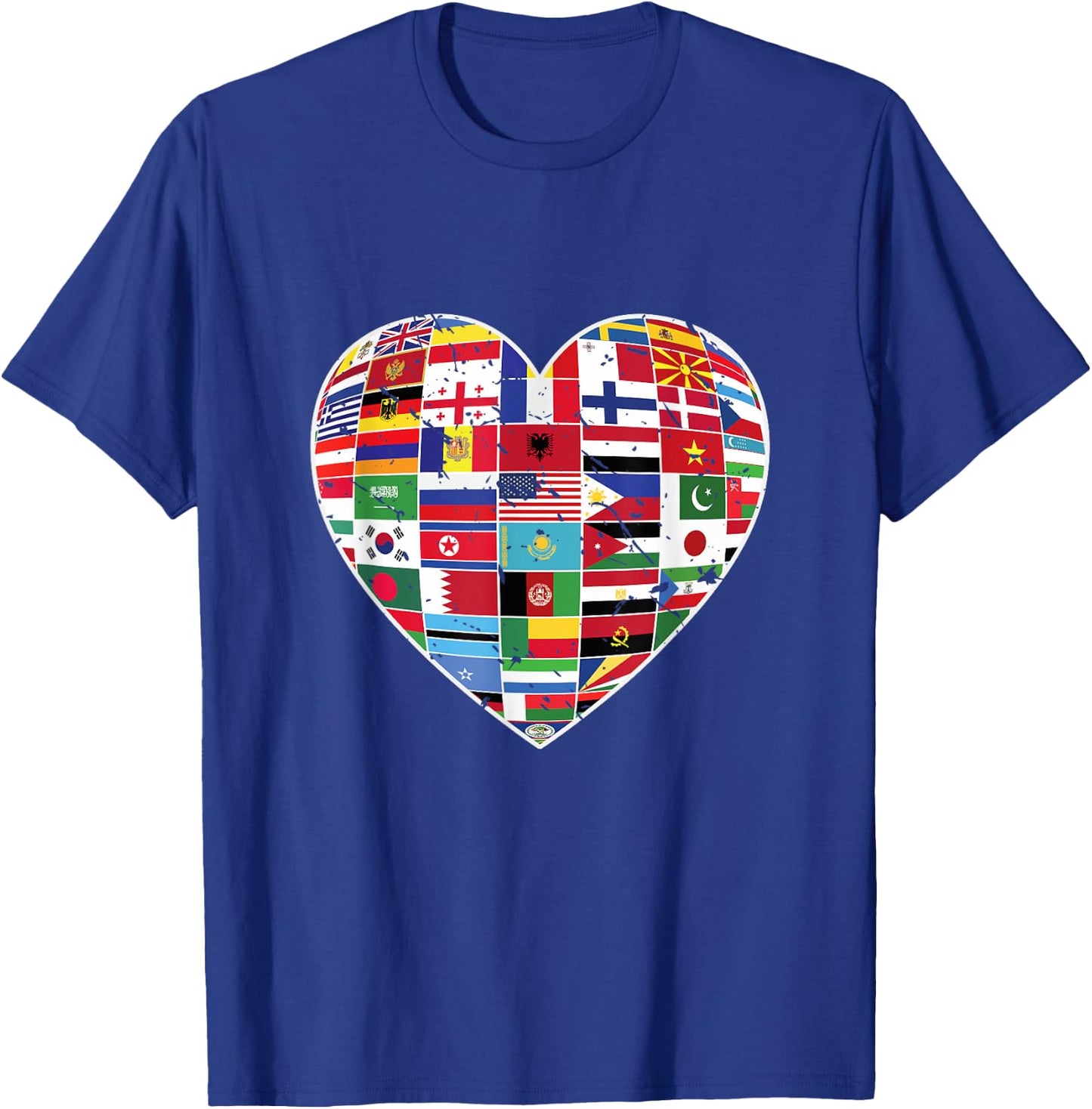 World Flags Earth Day T-Shirt - T-Shirt | Royal
