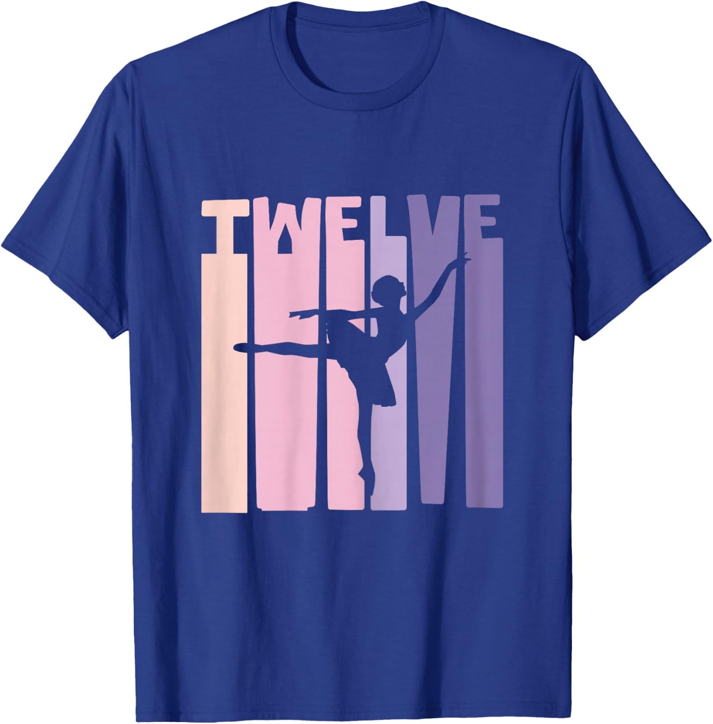 12th Birthday Gift Ballet Dancer 12 Years Ballerina T-Shirt - T-Shirt | Royal