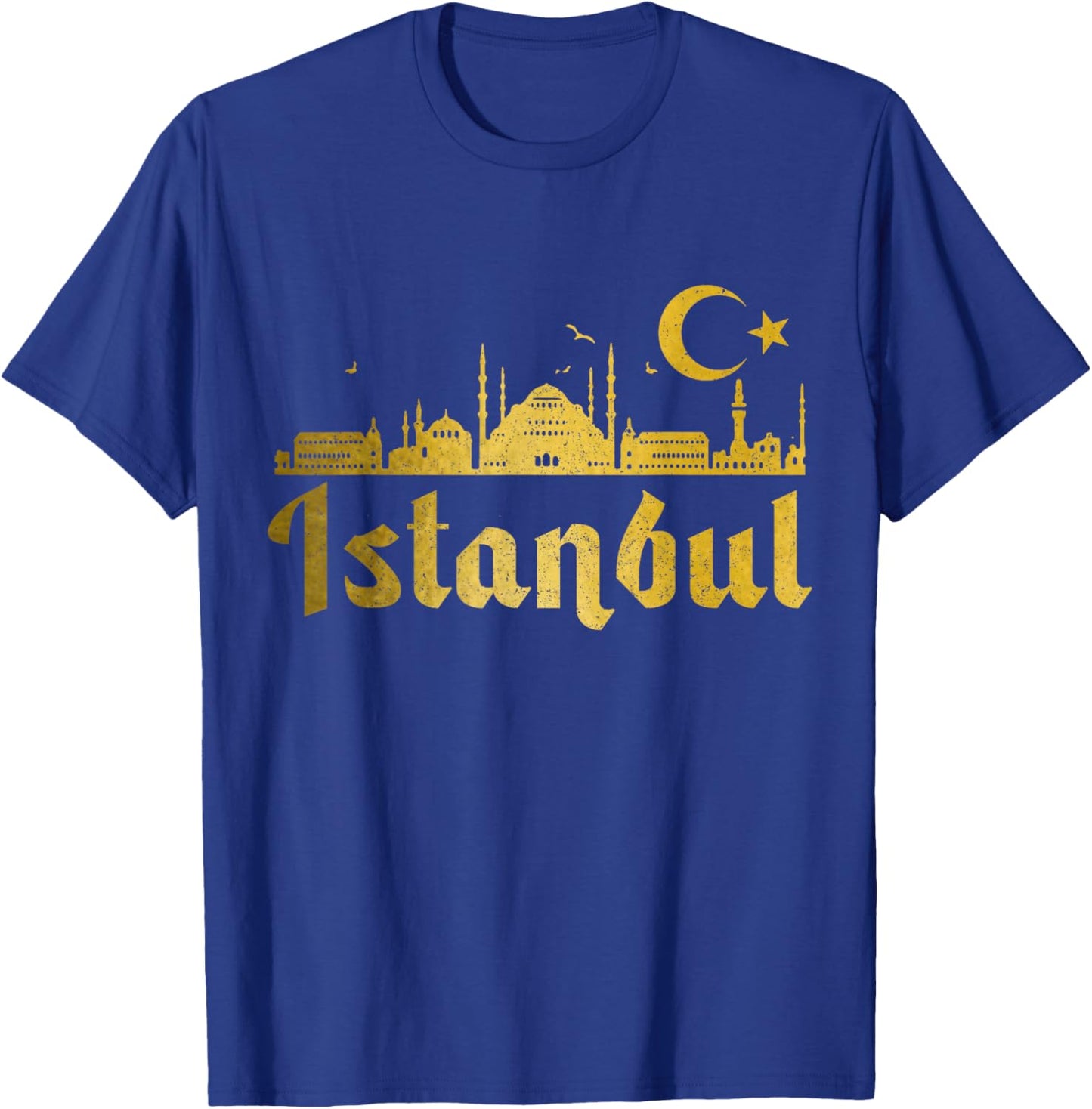 Istanbul Skyline Turkey Turkish Pride Souvenir Turkiye T-Shirt - T-Shirt | Royal