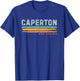Vintage Stripes Caperton WV T-Shirt - T-Shirt | Royal