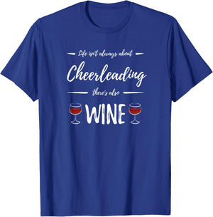 Wine Drinker Cheerleading Funny Cheerleader Gift T-Shirt - T-Shirt | Royal
