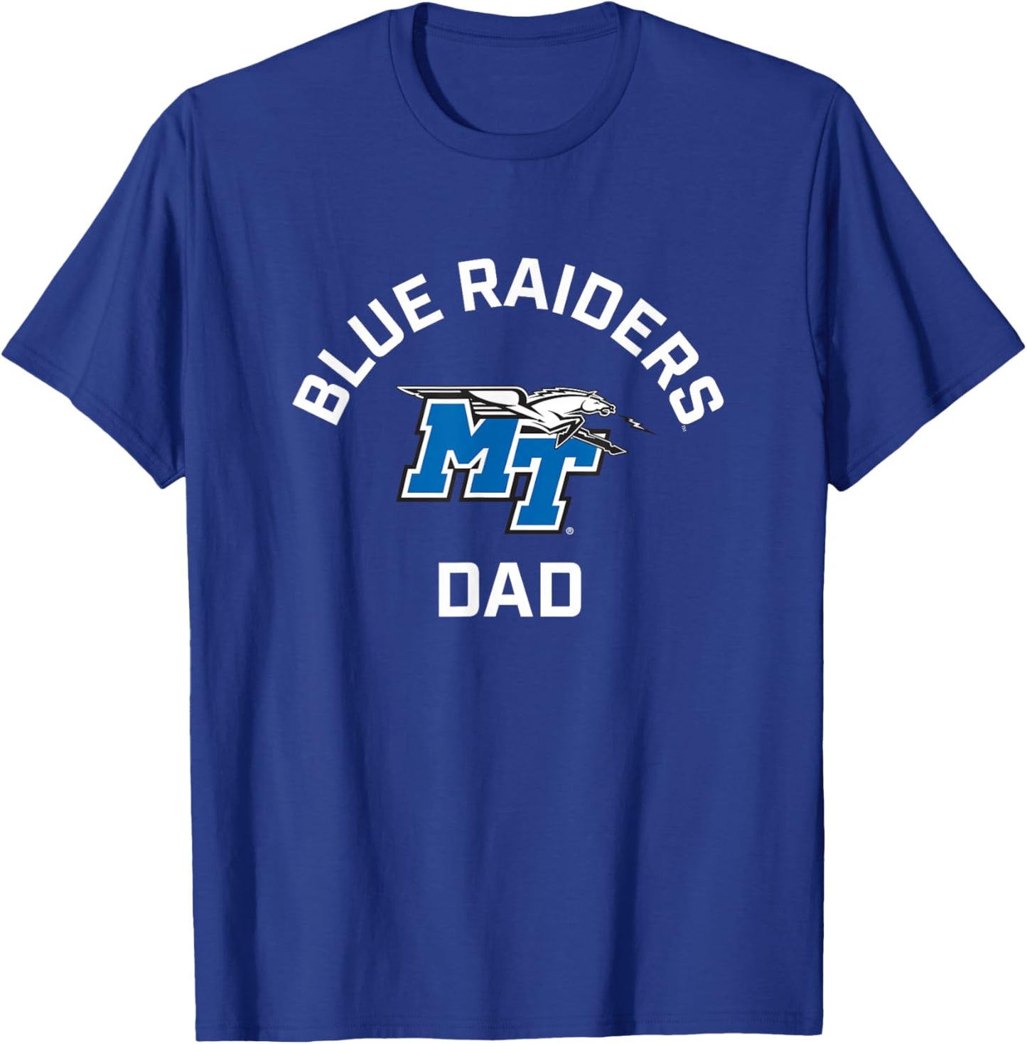 Middle Tennessee MTSU Blue Raiders Arched Dad T-Shirt - T-Shirt | Royal