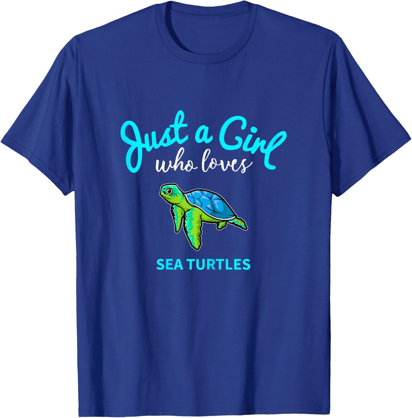 Sea Turtle Shirt for Girls | Kids Sea Turtle Shirt T-Shirt - T-Shirt | Royal