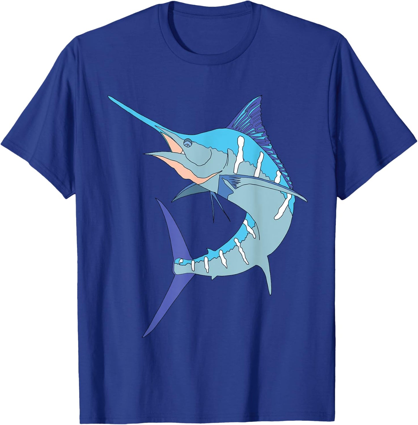 Swordfish Sport fishing Marlin Sailfish Billfish Hobby T-Shirt - T-Shirt | Royal