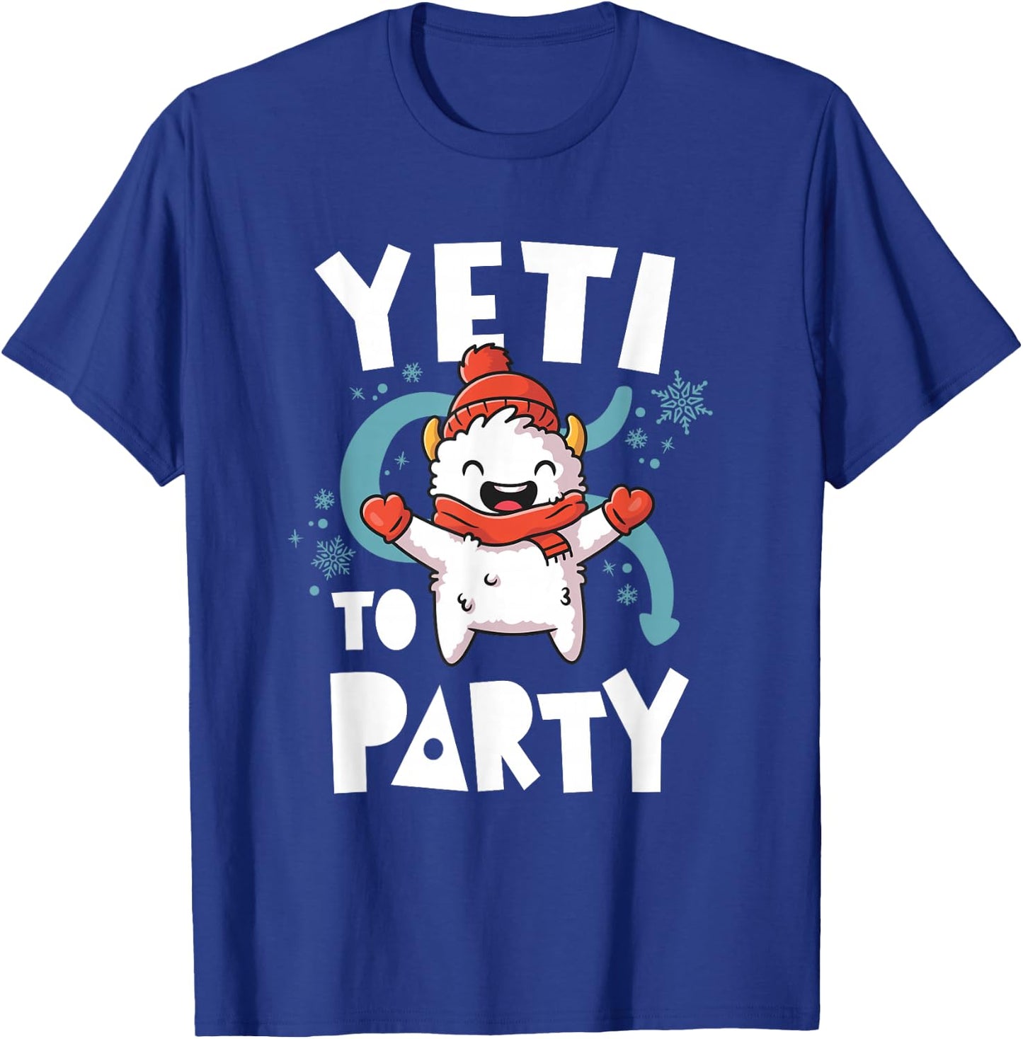 Cute Yeti To Party Ugly Christmas Vacation Kawaii Yeti T-Shirt - T-Shirt | Royal