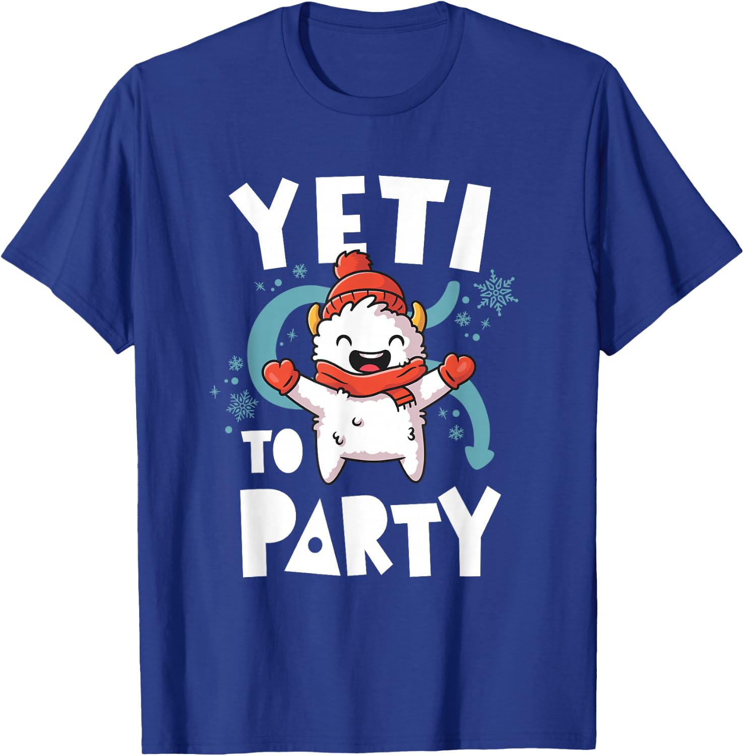 Cute Yeti To Party Ugly Christmas Vacation Kawaii Yeti T-Shirt - T-Shirt | Royal