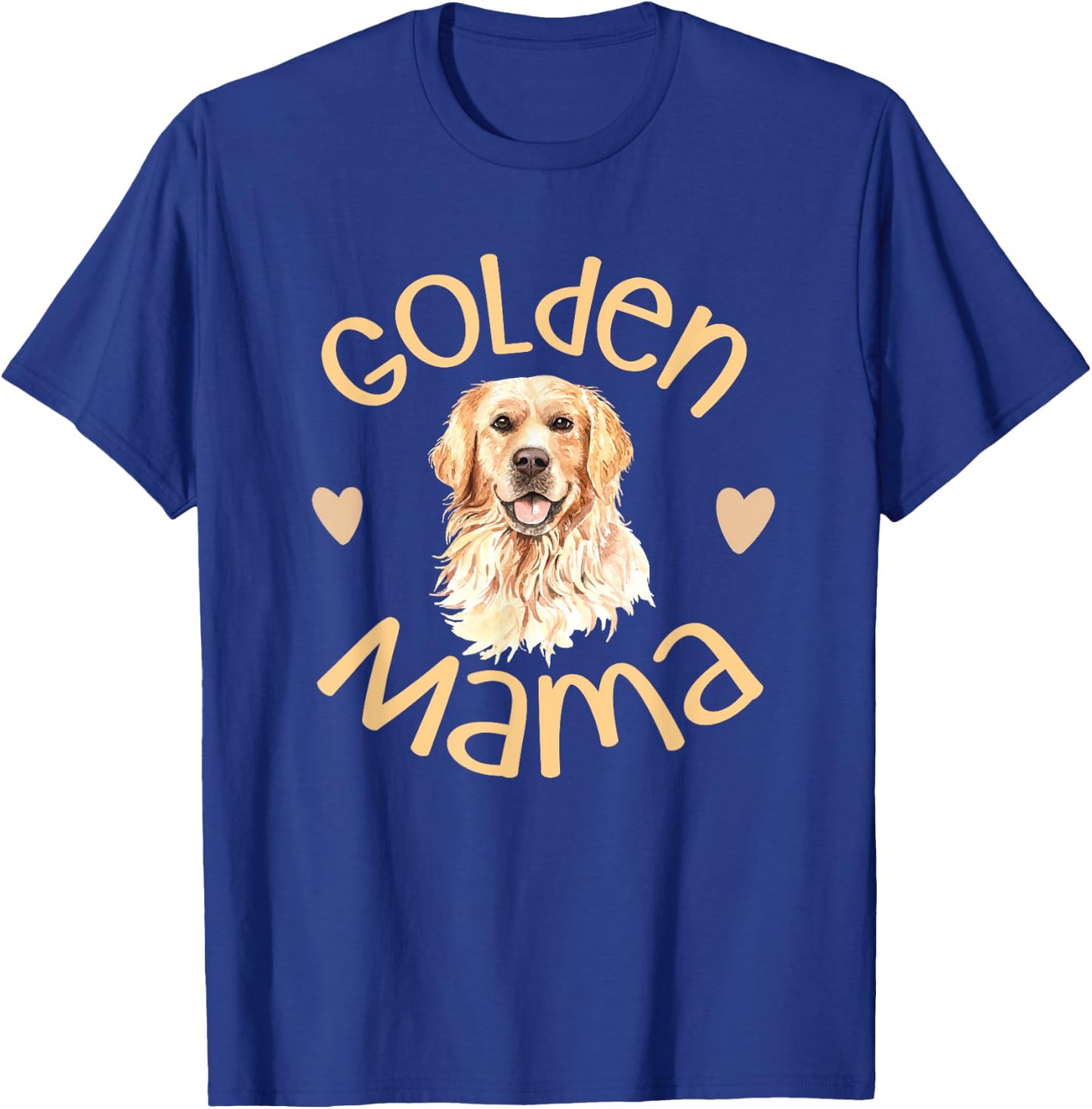Golden Mama Cute Golden Retriever Dog Mom Pet Men Women T-Shirt - T-Shirt | Royal