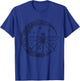 Dragonfly Crescent Moon Peace Sign Vintage Hippie Floral T-Shirt - T-Shirt | Royal