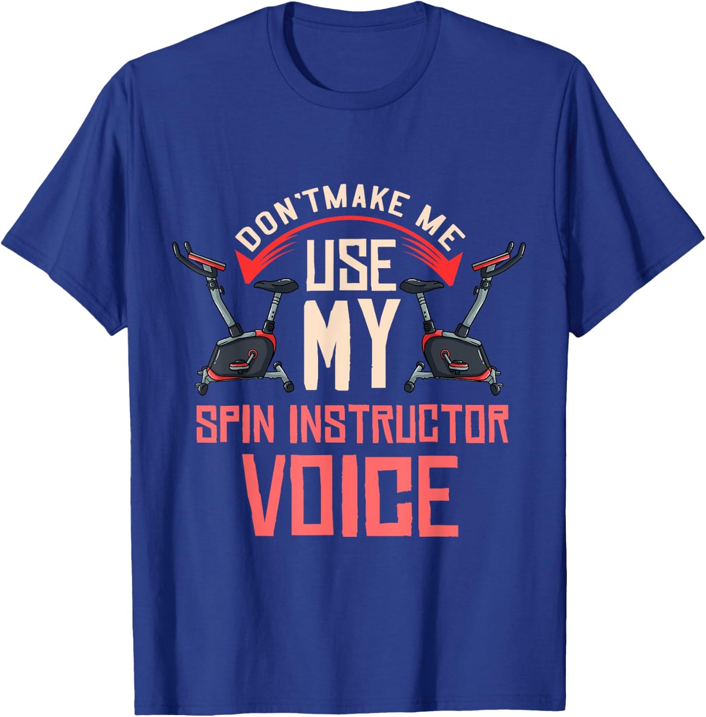 Spinning Class Gift Indoor Cycling Spin Workout T-Shirt - T-Shirt | Royal