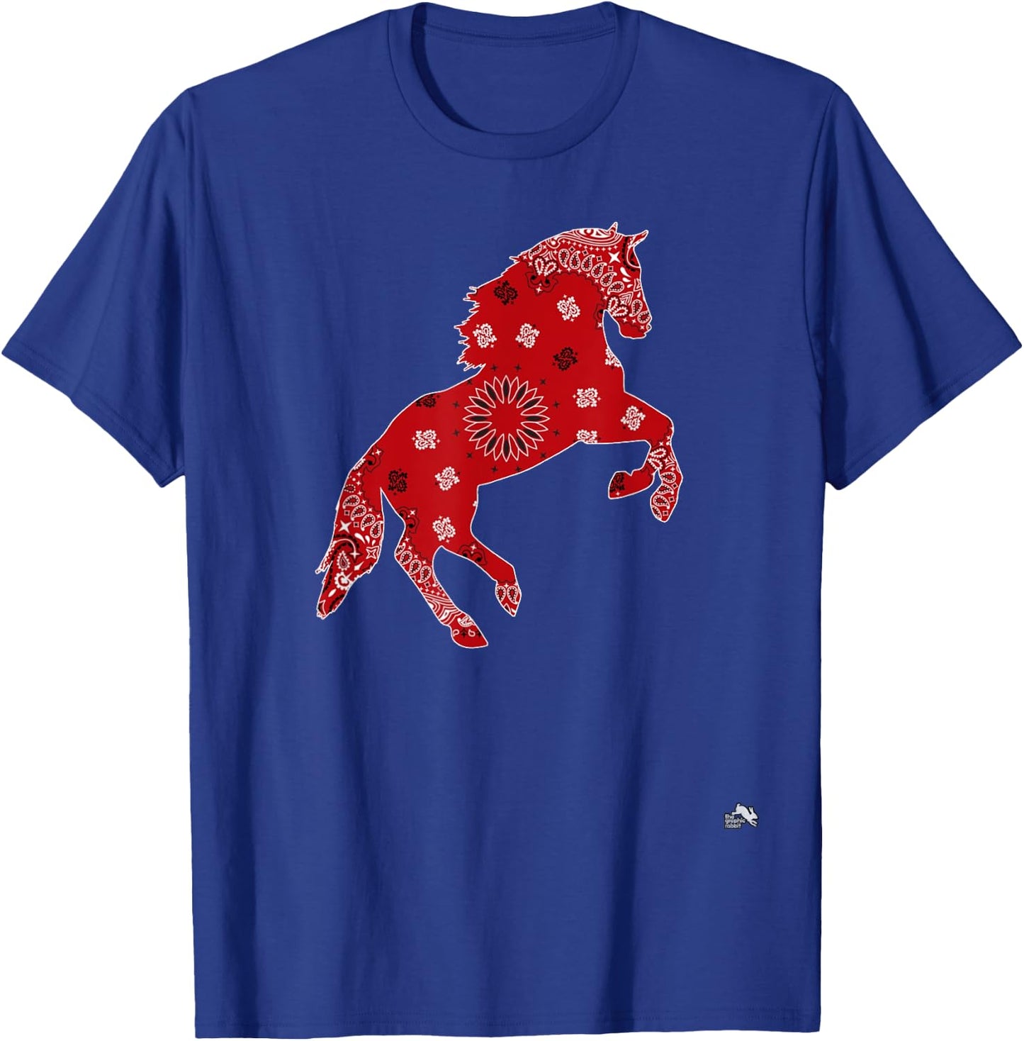 Horse Bandana Pattern - Riding Art T-Shirt - T-Shirt | Royal