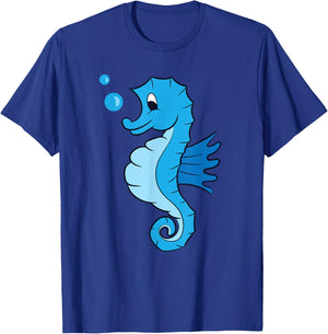 Cute Seahorse Lover Seahorse Lover Gift Kids Seahorses T-Shirt - T-Shirt | Royal