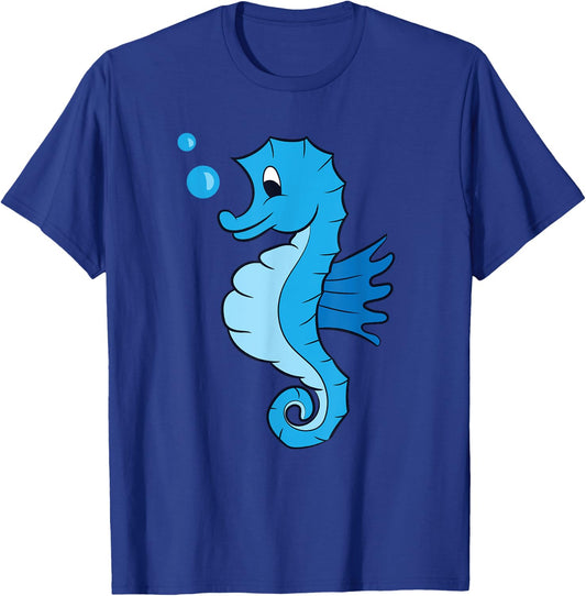 Cute Seahorse Lover Seahorse Lover Gift Kids Seahorses T-Shirt - T-Shirt | Royal