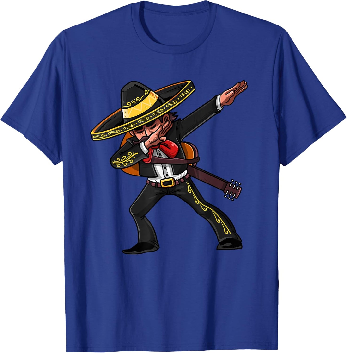 Dabbing Mexican Mariachi | Cinco De Mayo Costume T-Shirt - T-Shirt | Royal