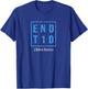 END T1D, Distressed Diabetes Awareness T-Shirt - T-Shirt | Royal