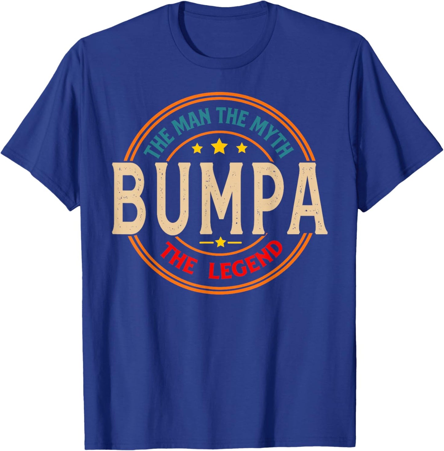 BUMPA The Legend The Man, Funny BUMPA Fathers Day T-Shirt - T-Shirt | Royal